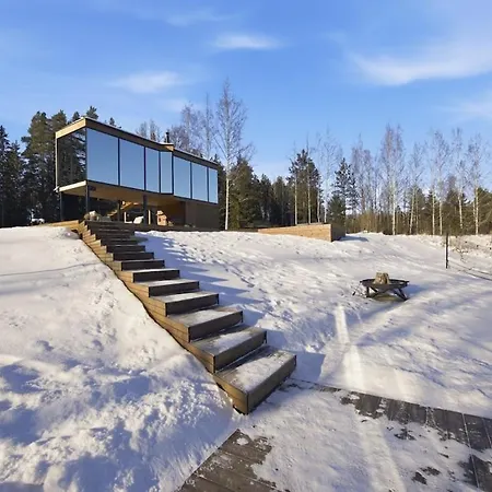 Villa Ojasaaro Glass With Sauna & Hot Tub Lueuetsepa