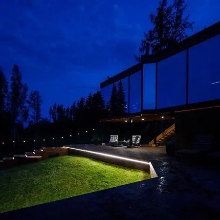 Ojasaaro Glass With Sauna & Hot Tub *